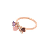 CHAUMET Shome Atlap Mowa Honey Bee #50 Ladies K18PG/Diamond/Coled Stone Ring/Ring A Rank Used Ginzo