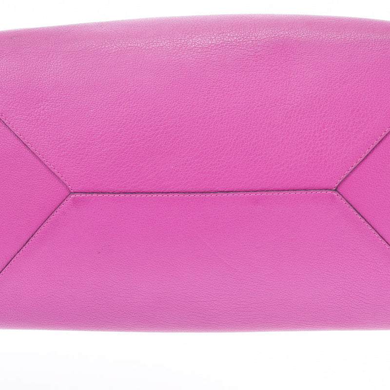 Loewe Loewe Barocco Anagram Purple Ladies皮革手提包B级使用Ginzo