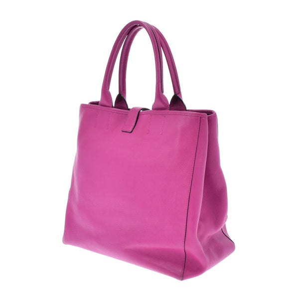 LOEWE Loewe Barocco Anagram Purple Ladies Leather Handbag B Rank used Ginzo