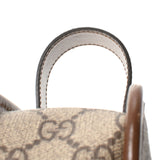 GUCCI Gucci Interlocking Beige/Brown Ladies GG Sprem Canvas GP Bracket Travel Case A Rank used Ginzo