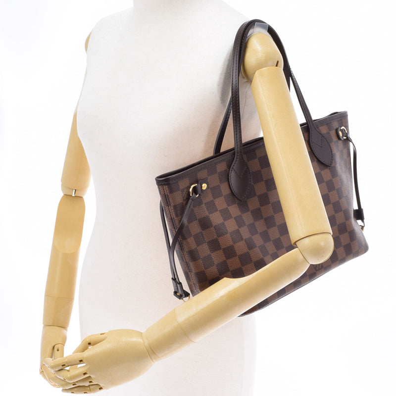 LOUIS VUITTON ルイヴィトン ダミエ ネヴァーフル PM ブラウン N41359 レディース ダミエキャンバス ハンドバッグ Aランク 中古 銀蔵