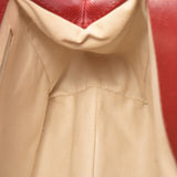 香奈儿Chanel Matrasse链肩红色银色支架女士鱼子酱皮包袋B等级用ginzo