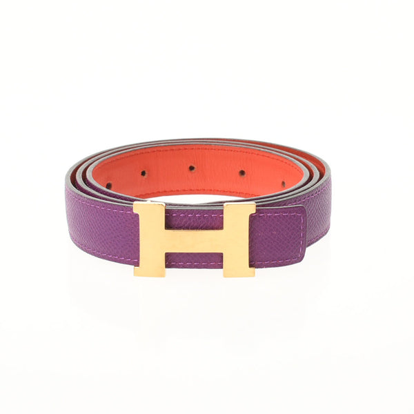 HERMES Hermes Minicon Stance H B Belt 85 Anemone/Rose Jaipur Gold Bracket □ R engraved (around 2014) Men's Vo Epson/Swift Belt AB Rank Used Ginzo