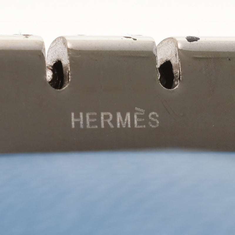 HERMES Hermes Bean 4 -key case Blue Electric/Mikonos Silver Bracket □ P engraved (around 2012) Unisex Vo Epson Key Case B Rank Used Ginzo