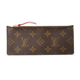 LOUIS VUITTON Louis Vuitton Monogram Portofoyille Emily Old Type Rouge M60136 Unisex Monogram Canvas Wallet AB Rank Used Ginzo