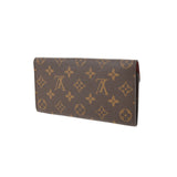 LOUIS VUITTON Louis Vuitton Monogram Portofoyille Emily Old Type Rouge M60136 Unisex Monogram Canvas Wallet AB Rank Used Ginzo