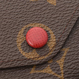 LOUIS VUITTON Louis Vuitton Monogram Portofoyille Emily Old Type Rouge M60136 Unisex Monogram Canvas Wallet AB Rank Used Ginzo