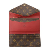 路易威顿路易斯·维顿（Louis Vuitton）会标portofoyille Emily旧类型Rouge M60136男女通用会标帆布钱包ab rank rank under ginzo