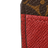 LOUIS VUITTON Louis Vuitton Monogram Portofoyille Emily Old Type Rouge M60136 Unisex Monogram Canvas Wallet AB Rank Used Ginzo