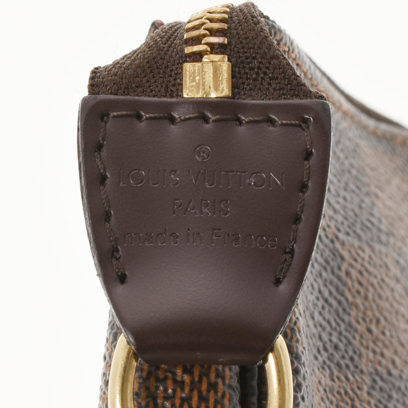 LOUIS VUITTON Louis Vuitton Damier Mini T & B Brown N58011 Ladies Damier Cambus Accessory Pouch B Used Ginzo