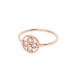 LOUIS VUITTON Louis Vuittonberg Sun Blossom BB 4PD #56 Ladies K18PG/Diamond Ring/Ring A Rank Used Ginzo