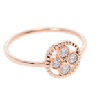 LOUIS VUITTON Louis Vuittonberg Sun Blossom BB 4PD #56 Ladies K18PG/Diamond Ring/Ring A Rank Used Ginzo