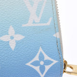 路易威顿路易·维顿（Louis Vuitton）路易威登（Louis Vuitton）会标Zippy Wallet Visp池蓝色等级M80360女士会标帆布帆布长钱包B等级二手Ginzo