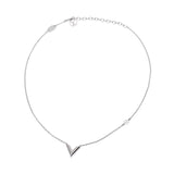 LOUIS VUITTON Louis Vuitton Essential V Silver Hardware M63197 Ladies Necklace A Rank used Ginzo