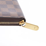 LOUIS VUITTON ルイヴィトン ダミエ ジッピーウォレット ブラウン N41661 メンズ ダミエキャンバス 長財布 Bランク 中古 銀蔵