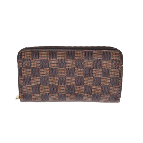 LOUIS VUITTON Louis Vuitton Damier Zippy Wallet Old Brown N60015 Unisex Damier Cambus Wallet B Rank Used Ginzo