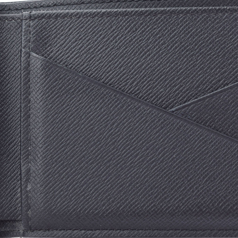 LOUIS VUITTON Louis Vuitton Monogram Eclipse Portofoille Multiple Black/Gray M61695 Unisex Bi -fold Wallet B Rank used Ginzo