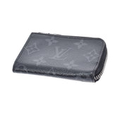 LOUIS VUITTON Louis Vuitton Monogram Eclipse Porto Monjur Black/Gray M63536 Men's Monogram Canvas Coin Case AB Rank Used Ginzo