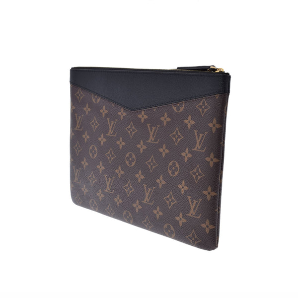 LOUIS VUITTON Louis Vuitton Monogram Daily Pouch Noir (Black) M62048 Men's Monogram Canvas Clutch Bag A Rank used Ginzo