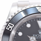 ROLEX Rolex Submarina Black Bezel 14060m Men's SS Watch Automatic Black Dial A Rank used Ginzo