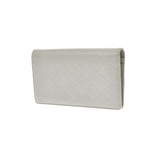 CHANEL Chanel Matrasse Long Wallet Logo Pattern Gray Unisex Ram Skin Bi -fold Wallet B Used Ginzo