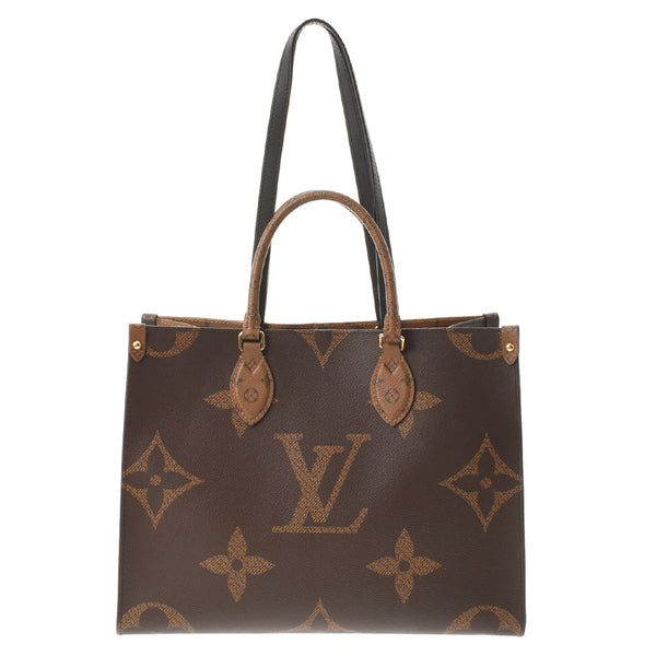 LOUIS VUITTON ルイヴィトン モノグラム ジャイアントオンザゴーMM 2WAY ブラウン M45321 ユニセックス モノグラムキャンバス トートバッグ Aランク 中古 銀蔵