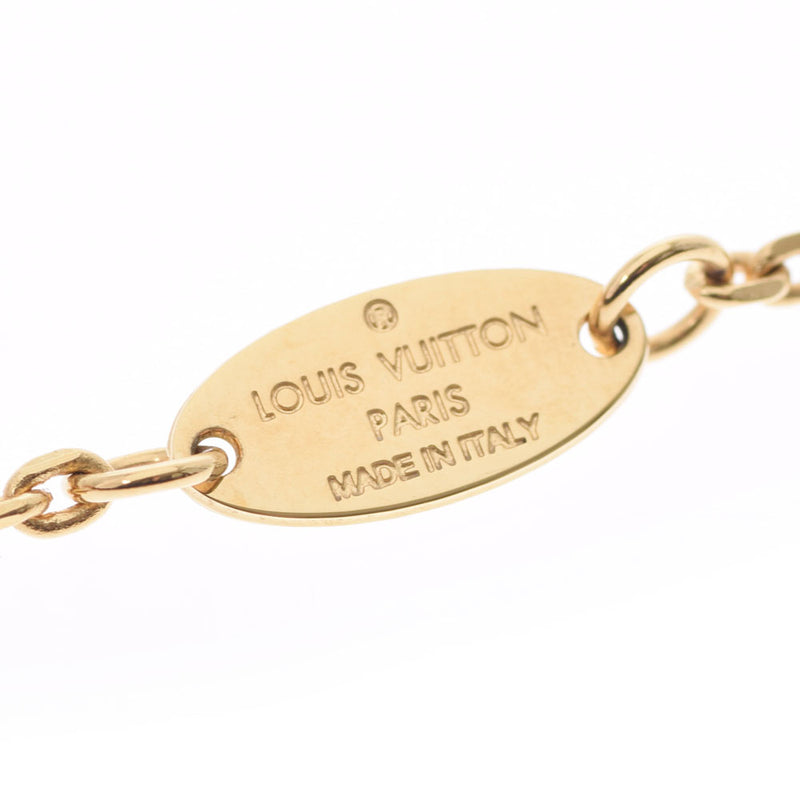 LOUIS VUITTON Louis Vuitton Corieet Gather Gold Gold M00370 Unisex Pearl Necklace A Rank Used Ginzo