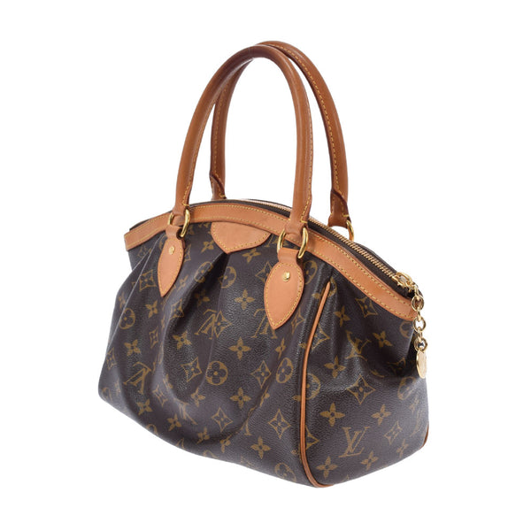 LOUIS VUITTON ルイヴィトン モノグラム ティヴォリ PM ブラウン M40143 レディース モノグラムキャンバス ハンドバッグ Bランク 中古 銀蔵