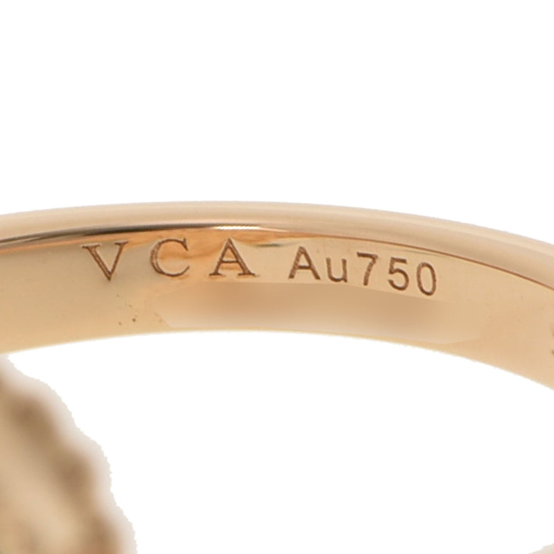 VAN CLEEF & ARPELS Van Cleef & Arpel Vintage Humbra #50 9.5 Ladies K18YG/1P Diamond Ring/Ring A Rank Used Ginzo