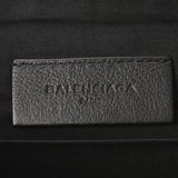 BALENCIAGA バレンシアガ ロゴプリント 黒/白 362967 メンズ レザー クラッチバッグ ABランク 中古 銀蔵