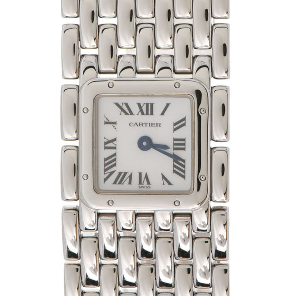 Cartier Cartier Pan Tail Ruban Ladies SS观察石英壳拨号拨号