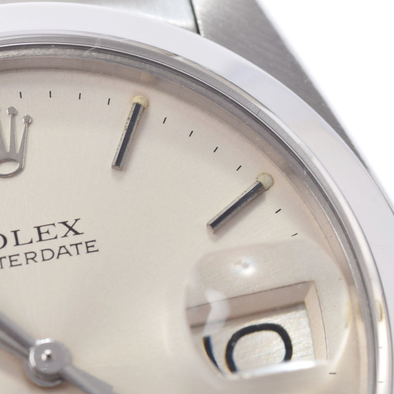 ROLEX Rolex Oyster Date Precision 6694 Boys SS Watch Hand -wound Silver Dial AB Rank Used Ginzo