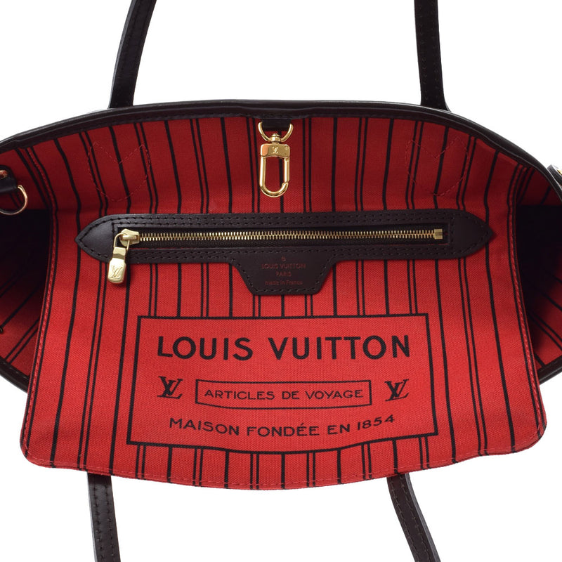 LOUIS VUITTON ルイヴィトン ダミエ ネヴァーフル PM ポーチ付 ブラウン N41359 レディース ダミエキャンバス ハンドバッグ Aランク 中古 銀蔵