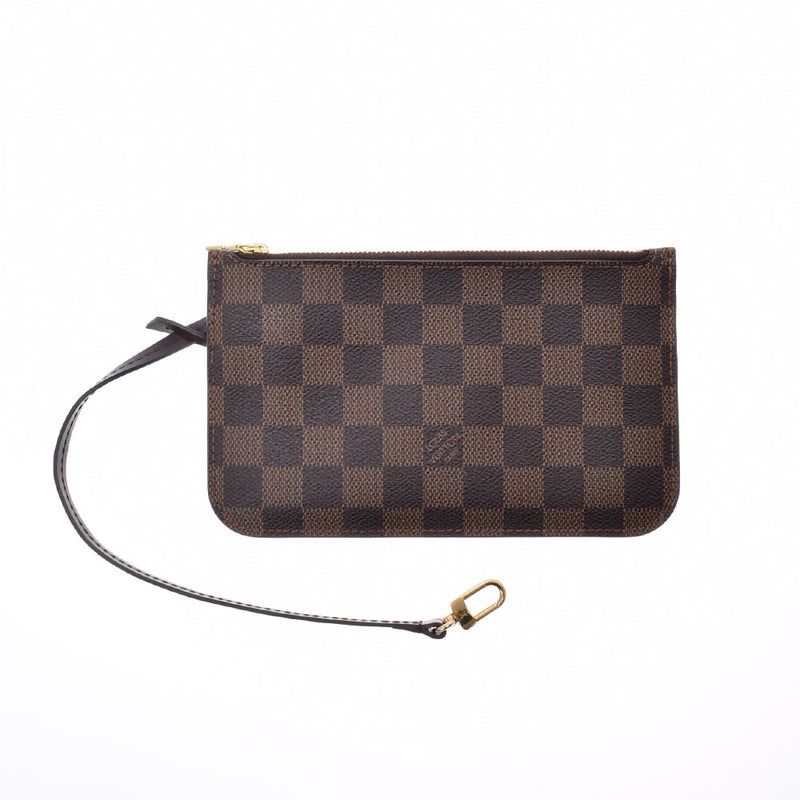 LOUIS VUITTON Louis Vuitton Damier Never Full PM Pouch Brown N41359 Ladies Dami Cambus Handbag A Rank used Ginzo