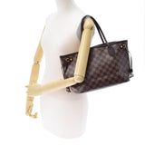 LOUIS VUITTON ルイヴィトン ダミエ ネヴァーフル PM ポーチ付 ブラウン N41359 レディース ダミエキャンバス ハンドバッグ Aランク 中古 銀蔵