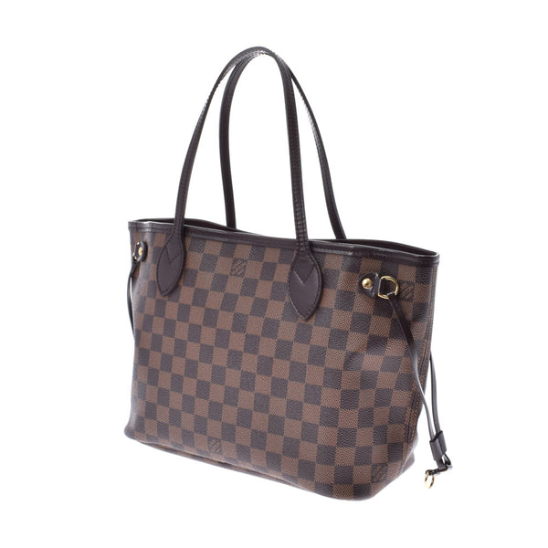 LOUIS VUITTON ルイヴィトン ダミエ ネヴァーフル PM ポーチ付 ブラウン N41359 レディース ダミエキャンバス ハンドバッグ Aランク 中古 銀蔵