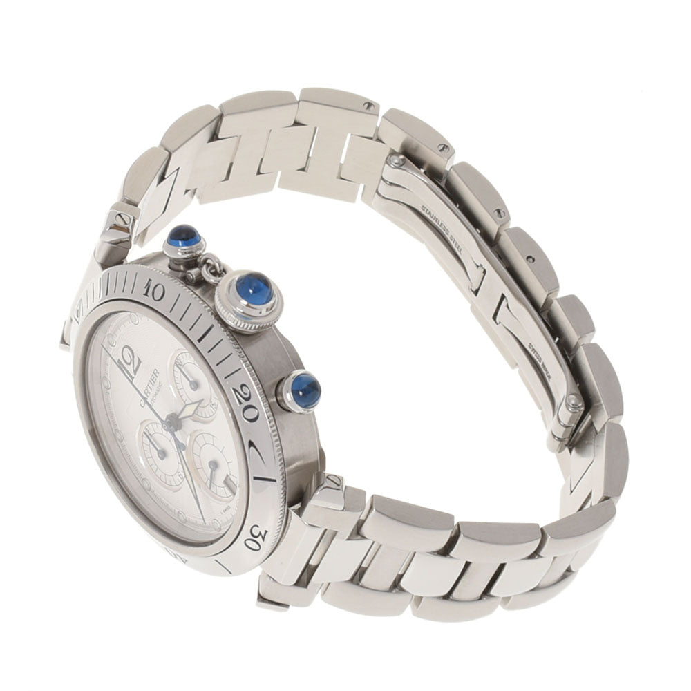 【あすつく】 カルティエパシャ38mm 中古 CARTIER 腕時計 メンズ クロノグラフ 時計