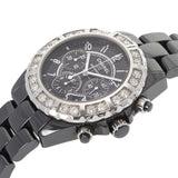 CHANEL Chanel J12 Chronovzerlage Diamond Black H1178 Men's Black Ceramic Watch Automatic Black Dial A Rank Used Ginzo