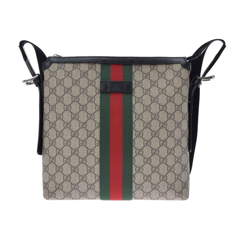 GUCCI GGスプリーム メッセンジャーバック 黒