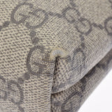 GUCCI グッチ GGスプリーム メッセンジャーバッグ  ベージュ/黒 シルバー金具 387111 ユニセックス  PVC ショルダーバッグ Bランク 中古 銀蔵