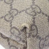 GUCCI グッチ GGスプリーム メッセンジャーバッグ  ベージュ/黒 シルバー金具 387111 ユニセックス  PVC ショルダーバッグ Bランク 中古 銀蔵