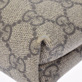 GUCCI グッチ GGスプリーム メッセンジャーバッグ  ベージュ/黒 シルバー金具 387111 ユニセックス  PVC ショルダーバッグ Bランク 中古 銀蔵