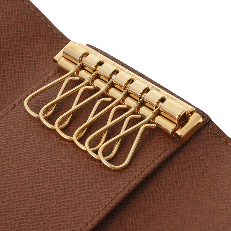 路易威登（Louis Vuitton）路易·威登（Louis Vuitton）会标6-键盒棕色M62630女士关键案例A等级使用Ginzo