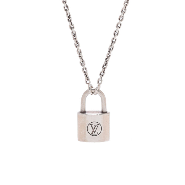 [Summer Selection] Ginzo used LOUIS VUITTON [Louis Vuitton] Pandant Tiflock Wit Necklace K18 White Gold/K18WG Ladies