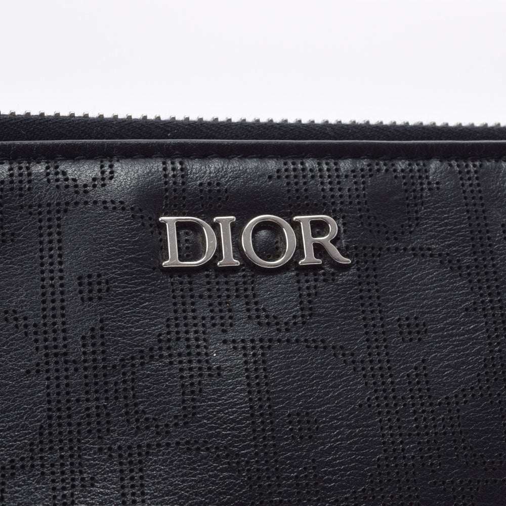 クリスチャンディオールオブリーク ギャラクシー ジップポーチ 黒 レディース レザー クラッチバッグ CHRISTIAN DIOR 中古 –  銀蔵オンライン