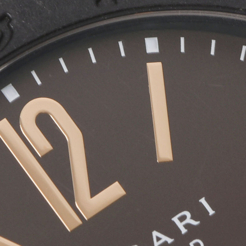 BVLGARI Bulgari Bulgari Bulgari Carbon Gold BB40CL Ladies Carbon/Leather Watch Automatic Brown Dial AB Rank Used Ginzo