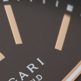 BVLGARI Bulgari Bulgari Bulgari Carbon Gold BB40CL Ladies Carbon/Leather Watch Automatic Brown Dial AB Rank Used Ginzo