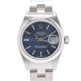 ROLEX Rolex Oyster Purpetual Date 69160 Ladies SS Watch Automatic Blue Dial A Rank Used Ginzo
