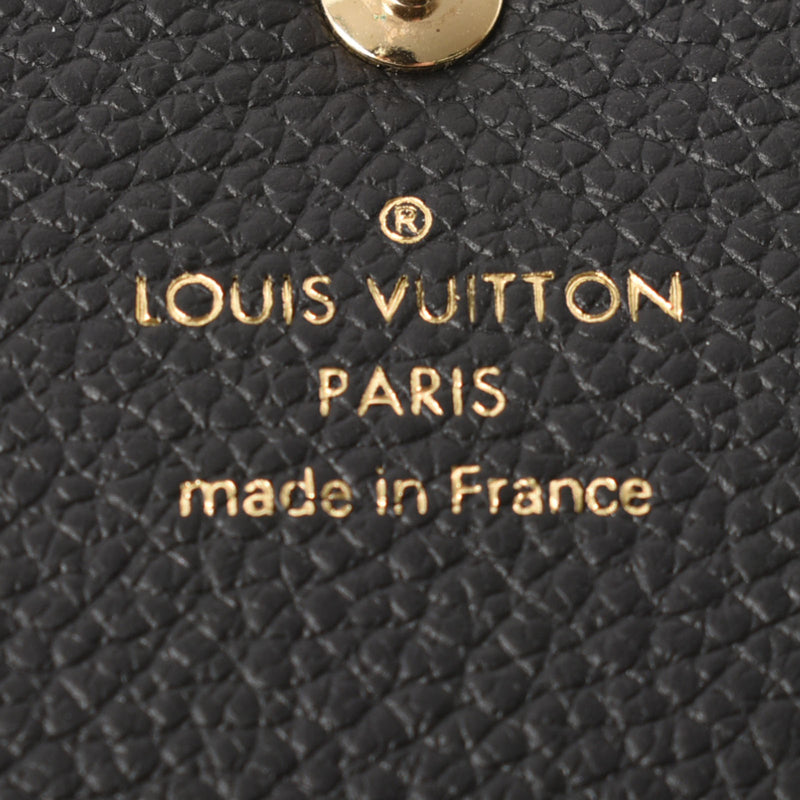 路易威顿路易·维顿（Louis Vuitton）路易·威登（Louis Vuitton）会标助剂Anverop cartouvisit卡盒黑色M58456通用的皮革商务卡持有人二手Ginzo