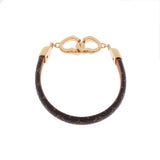 LOUIS VUITTON Louis Vuitton Brasser Sayes Brown Gold metal M6758 Ladies GP Bracelet A Rank used Ginzo